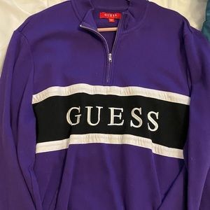 Guess Quarter Zip Hoddie